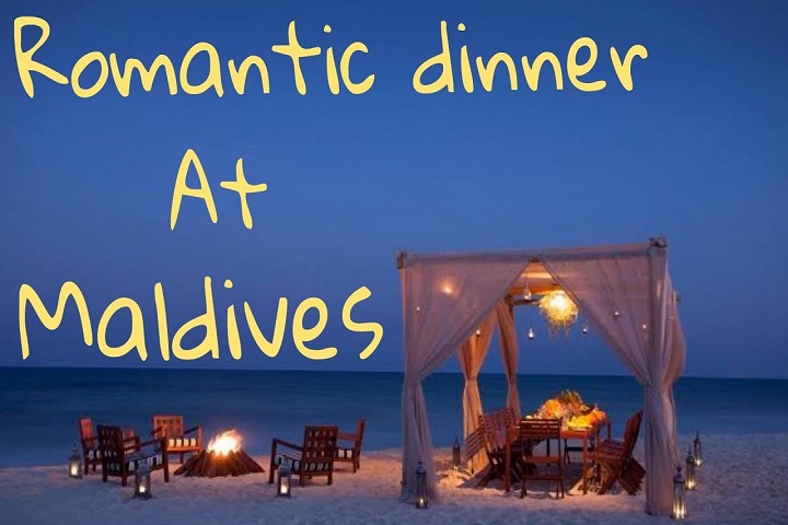 Candlelight Dinner in Maldives